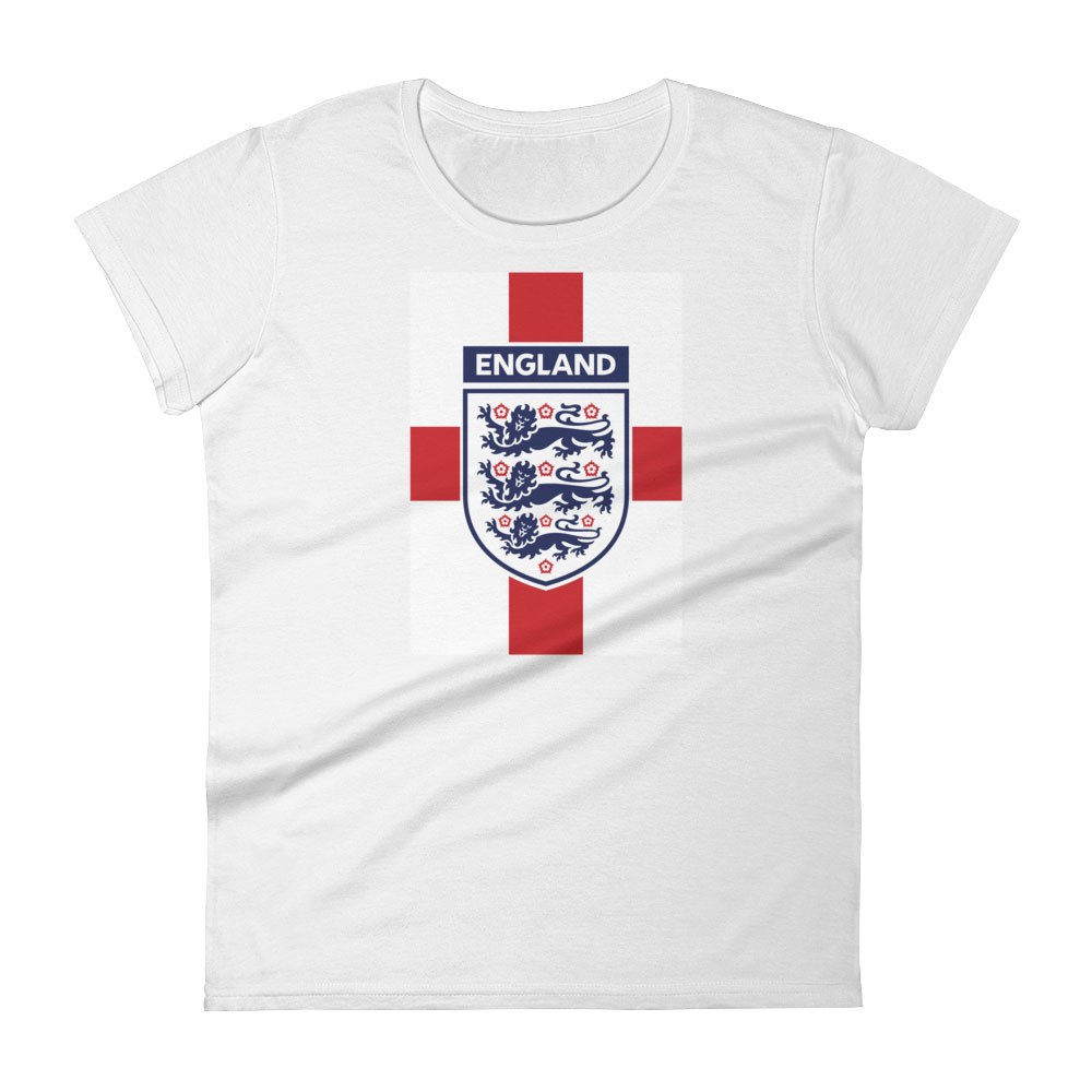 England National Soccer Team Women's T-shirt - Futball Designs